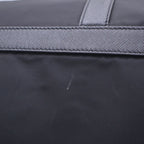 Prada Tessuto Nylon Boston Bag Silver Black — view 6