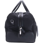 Prada Tessuto Nylon Boston Bag Silver Black — view 3