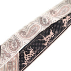 Hermes Twilly Cival de Coule Bandana Silk Scarf Black White Vu Rose Pink — view 5