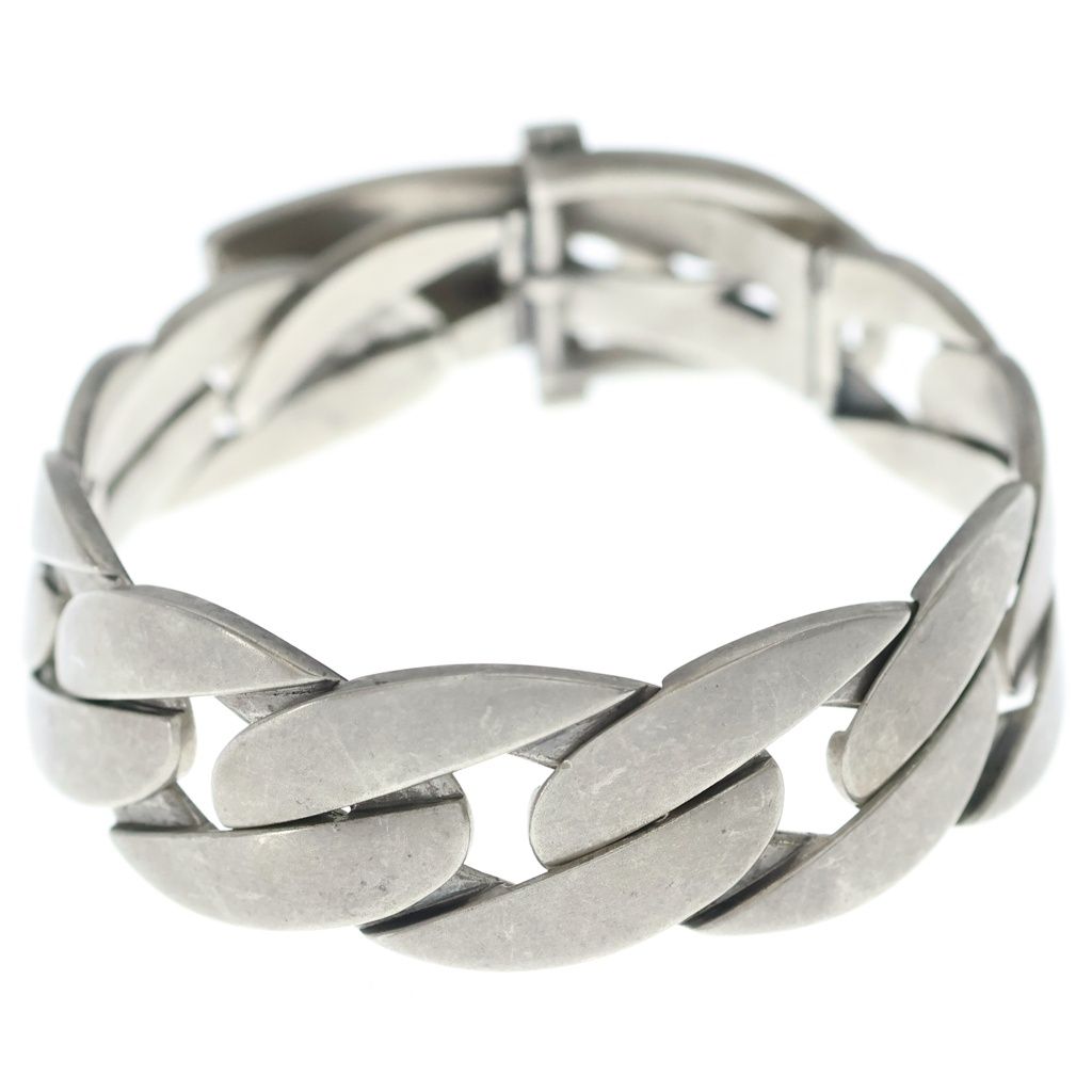 Gucci Ceinture Bracelet Buckle Belt Bangle Chain Silver — view 2