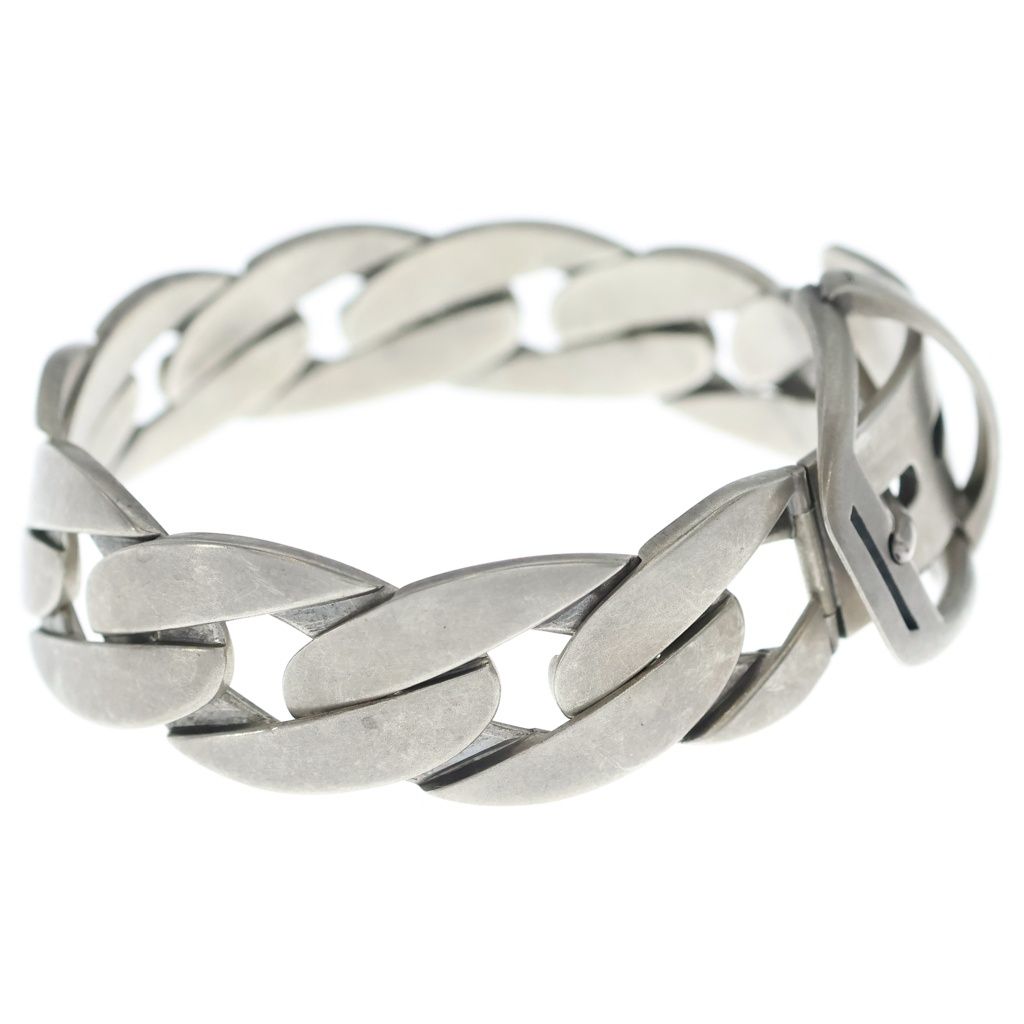 Gucci Ceinture Bracelet Buckle Belt Bangle Chain Silver — view 3