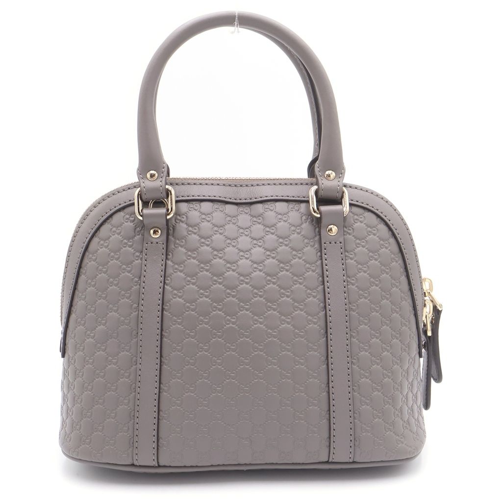 Gucci Micro Guccissima 2-Way Shoulder Bag Gray Leather — view 2