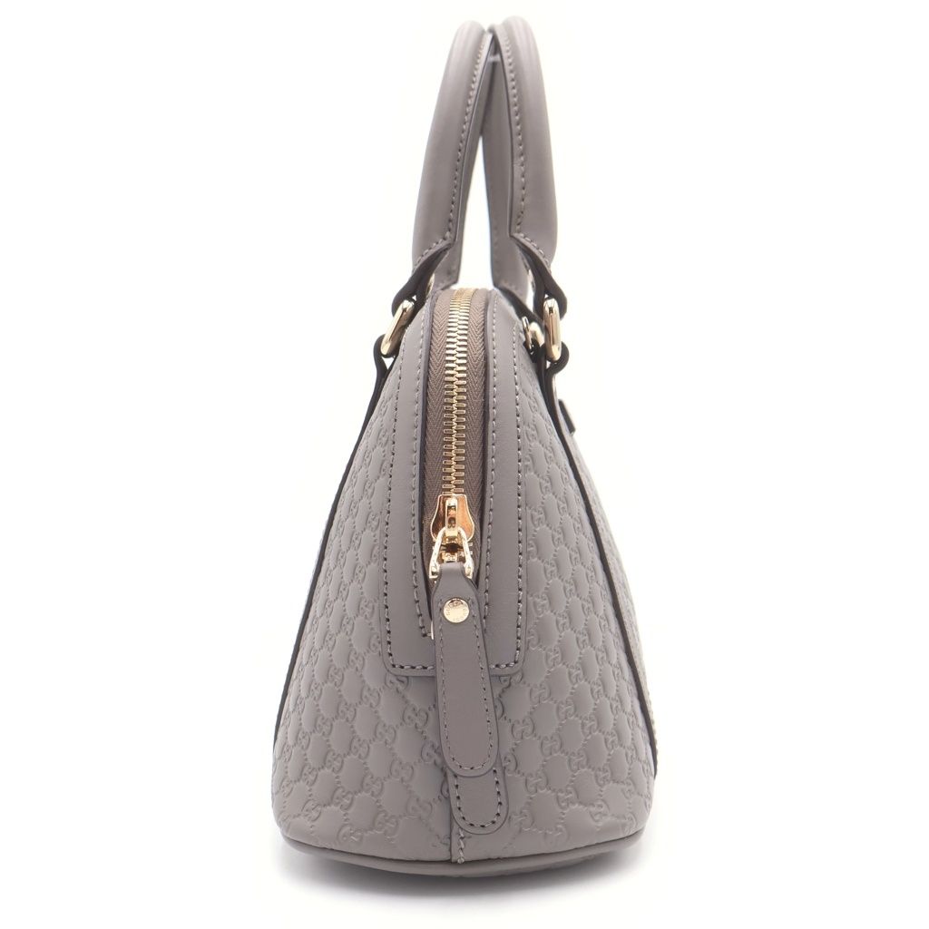 Gucci Micro Guccissima 2-Way Shoulder Bag Gray Leather — view 3