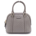 Gucci Micro Guccissima 2-Way Shoulder Bag Gray Leather