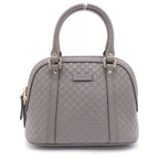 Gucci Micro Guccissima 2-Way Shoulder Bag Gray Leather