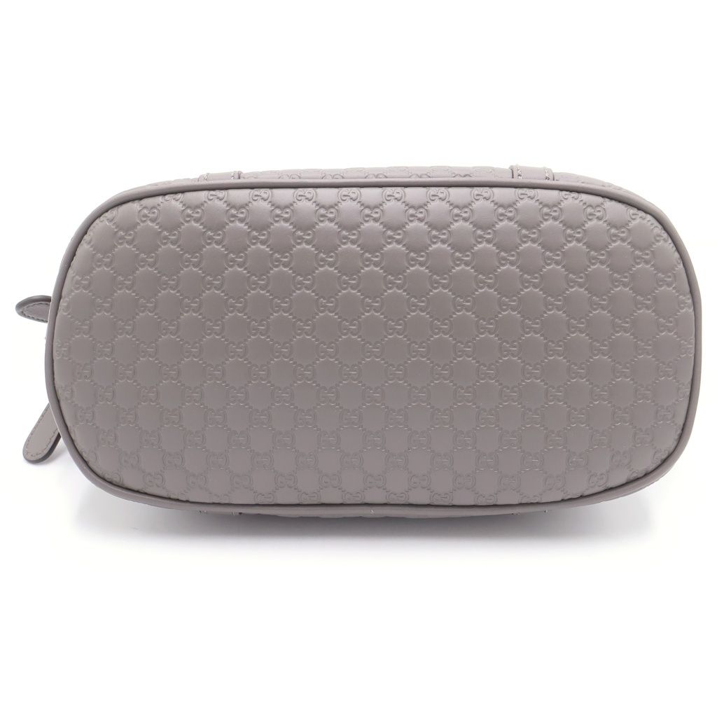 Gucci Micro Guccissima 2-Way Shoulder Bag Gray Leather — view 4