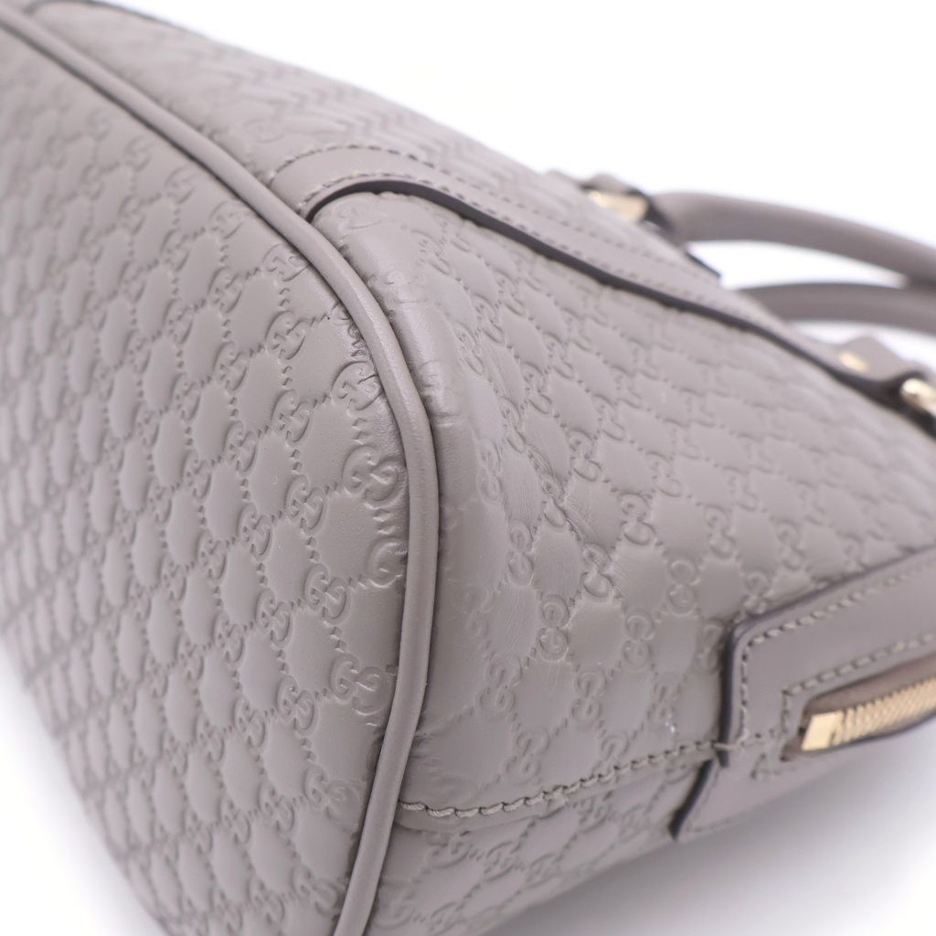 Gucci Micro Guccissima 2-Way Shoulder Bag Gray Leather — view 5