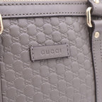 Gucci Micro Guccissima 2-Way Shoulder Bag Gray Leather — view 6
