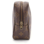 Louis Vuitton Monogram Trousse Toilet 23 Second Pouch Brown Leather Gold — view 3