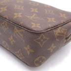 Louis Vuitton Monogram Trousse Toilet 23 Second Pouch Brown Leather Gold — view 5