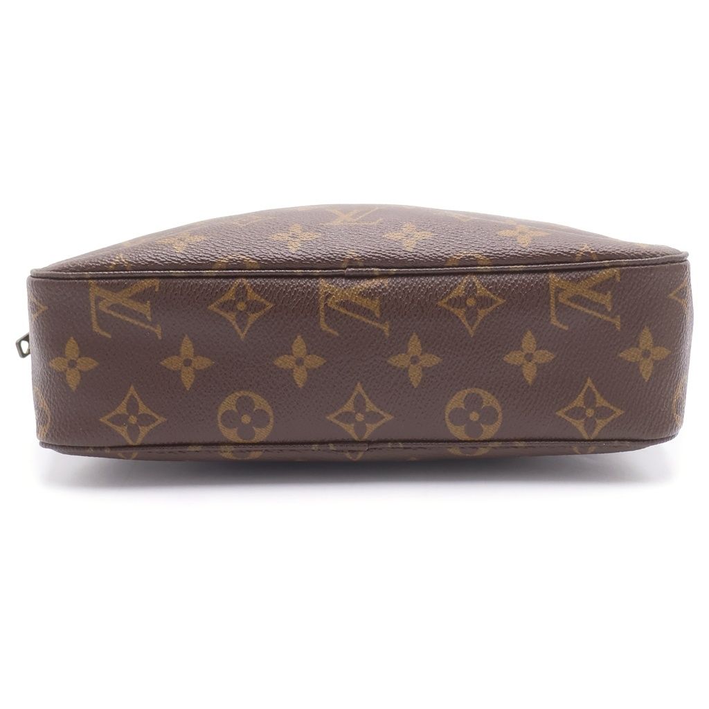 Louis Vuitton Monogram Trousse Toilet 23 Second Pouch Brown Leather Gold — view 4