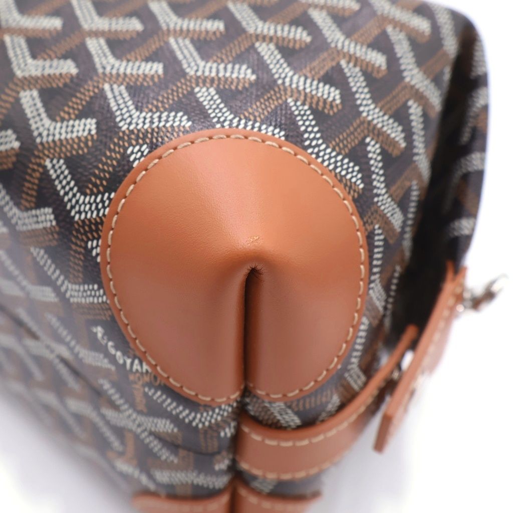 Goyard Bow Ring 25 Toiletries Leather Clutch Pouch Black — view 5