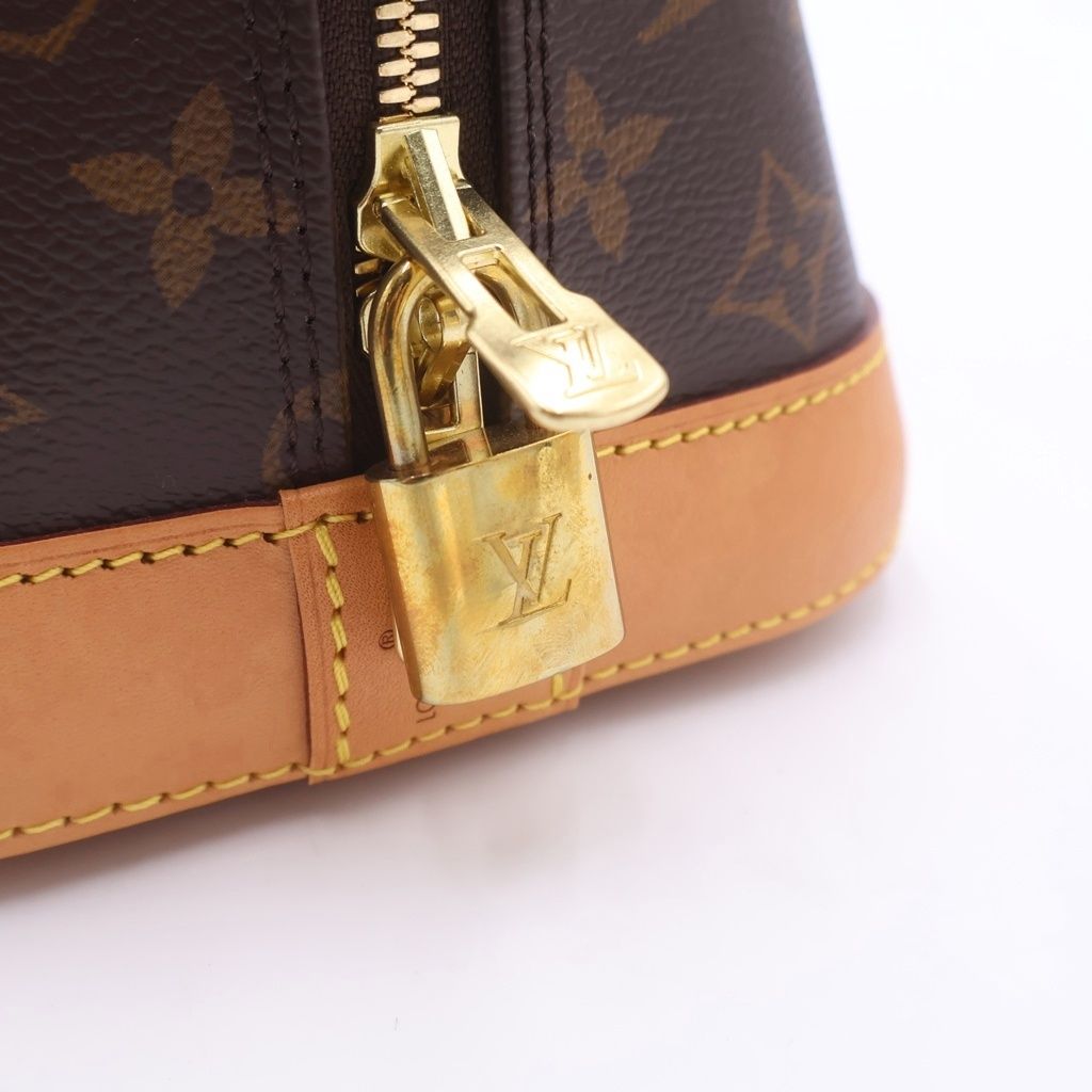 Louis Vuitton Monogram Alma PM Leather M Handbag Brown — view 7