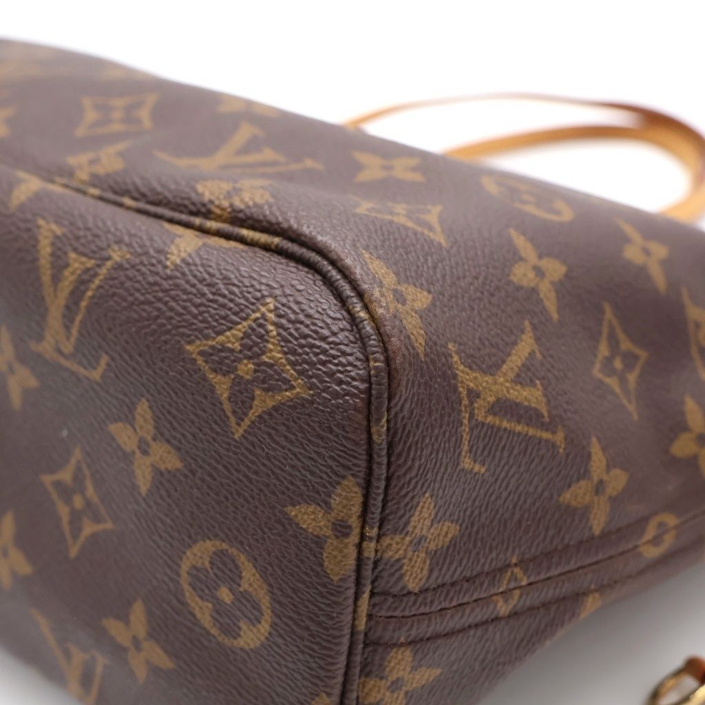 Louis Vuitton Monogram Neverfull PM Tote Brown Leather — view 5