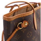Louis Vuitton Monogram Neverfull PM Tote Brown Leather — view 6