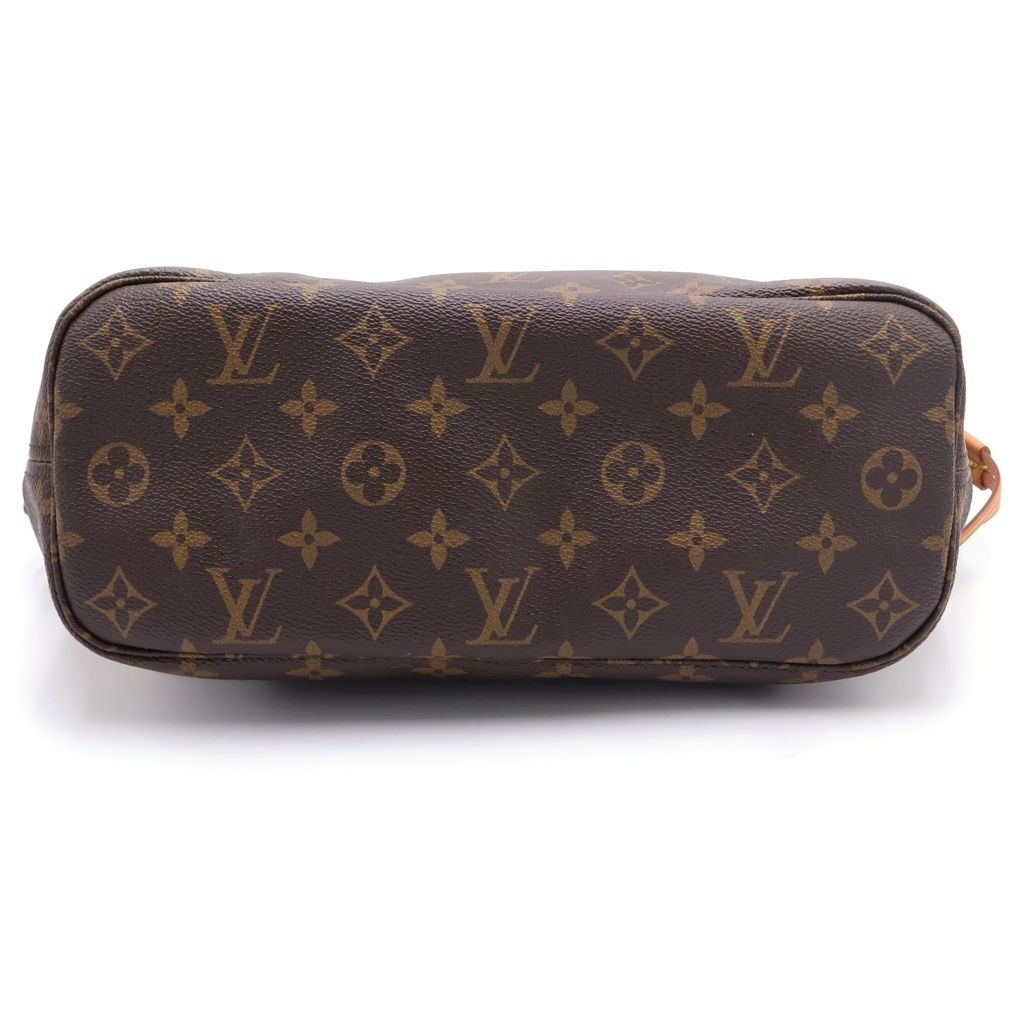 Louis Vuitton Monogram Neverfull PM Tote Brown Leather — view 4