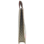 Gucci GG Supreme Sherry Line Insect Print Leather Tote Beige Dark Brown — view 3