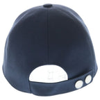 Hermes Logo Embroidery Baseball Cap Hat Navy — view 2