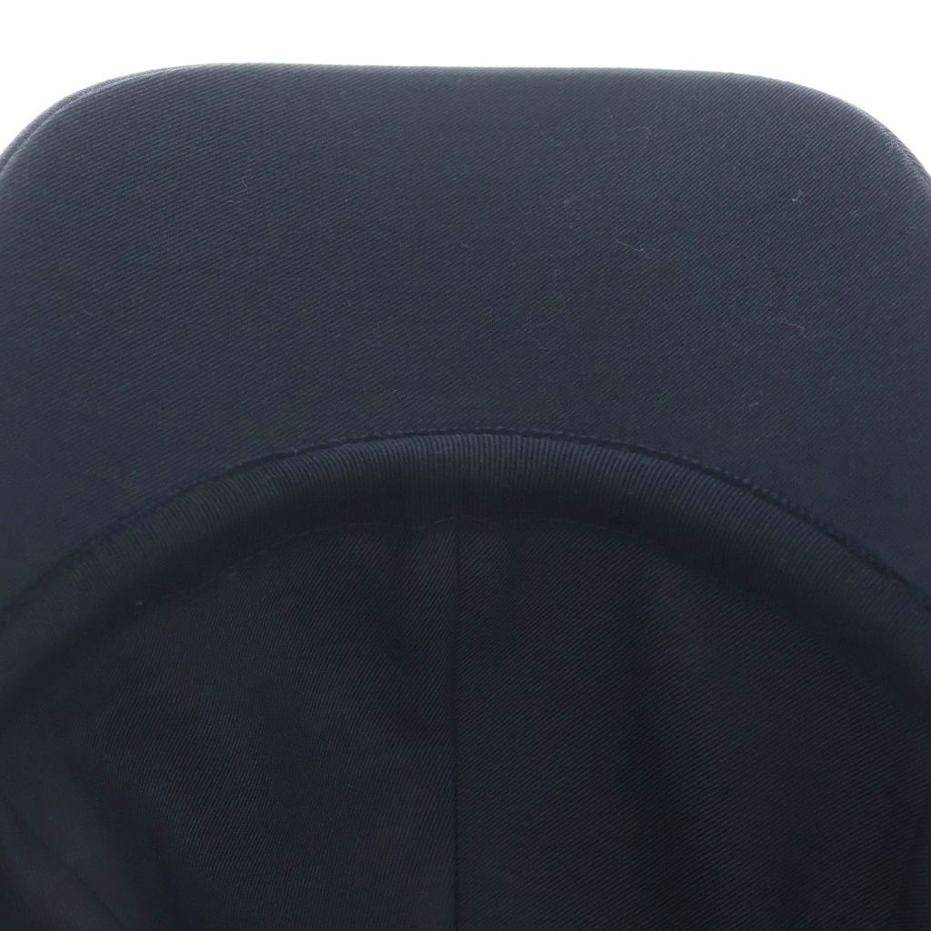 Hermes Logo Embroidery Baseball Cap Hat Navy — view 5