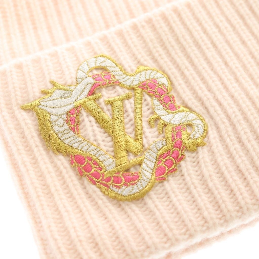 Louis Vuitton LV Head Line Precious Dragon Logo Embroidery Knit Cap Beanie — view 5
