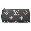Louis Vuitton Monogram Empreinte Zippy Wallet Leather Zip Around Black Beige