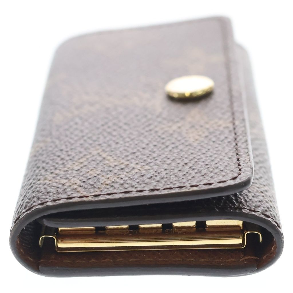 Louis Vuitton Monogram Multicles 4 Leather Key Case Brown Key Holder — view 3