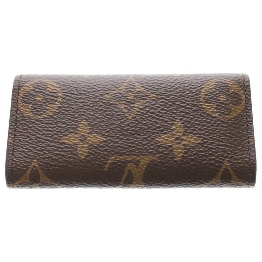 Louis Vuitton Monogram Multicles 4 Leather Key Case Brown Key Holder — view 2