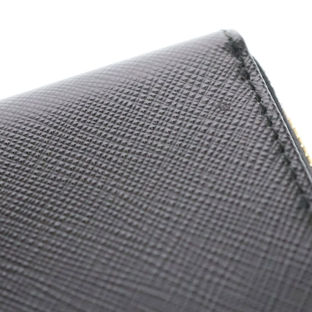 Prada Zip Around Wallet Saffiano Leather Black — view 6
