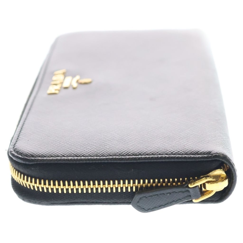 Prada Zip Around Wallet Saffiano Leather Black — view 3
