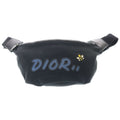 Dior Kaws Nylon Waist Bag Pouch Logo Hachi Black