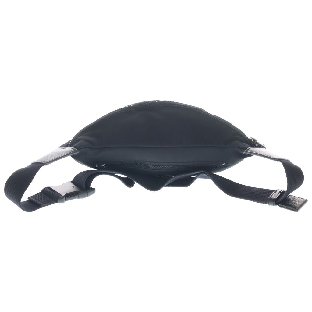 Dior Kaws Nylon Waist Bag Pouch Logo Hachi Black — view 2