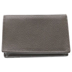 Saint Laurent Paris Card Case Leather Business Holder Gray — view 2