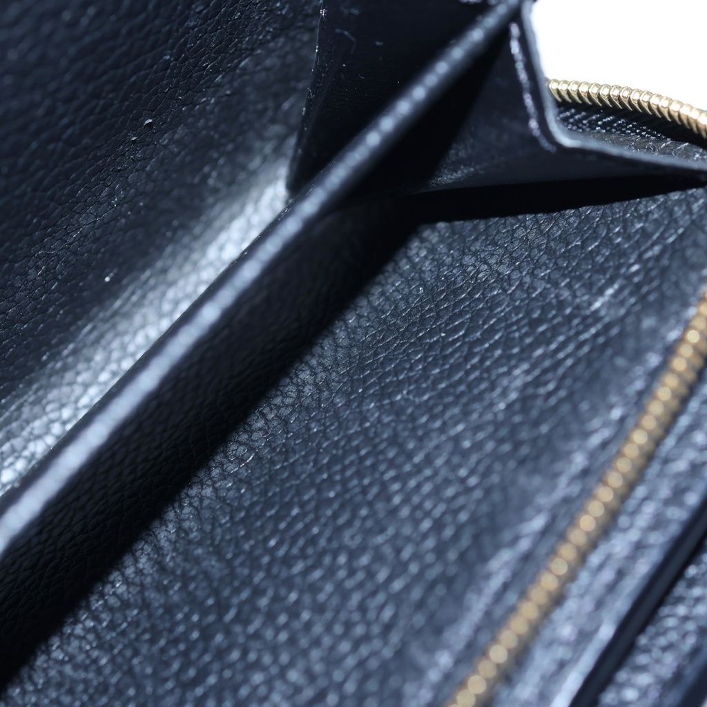 Louis Vuitton Monogram Empreinte Broderie Portefeuille Clair Leather Wallet — view 5
