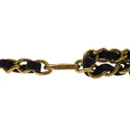 Chanel CC Logo Chain Belt Metal Leather Gold — view 6