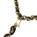 Chanel CC Logo Chain Belt Metal Leather Gold — view 4