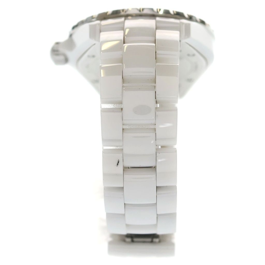 Chanel Diamond Ce SS at Ceramic Stainless Steel Automatic Winding Watch White — view 2
