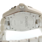 Chanel Diamond Ce SS at Ceramic Stainless Steel Automatic Winding Watch White — view 5