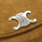 Celine Besace Triomphe Logo Shoulder Bag Beige — view 6