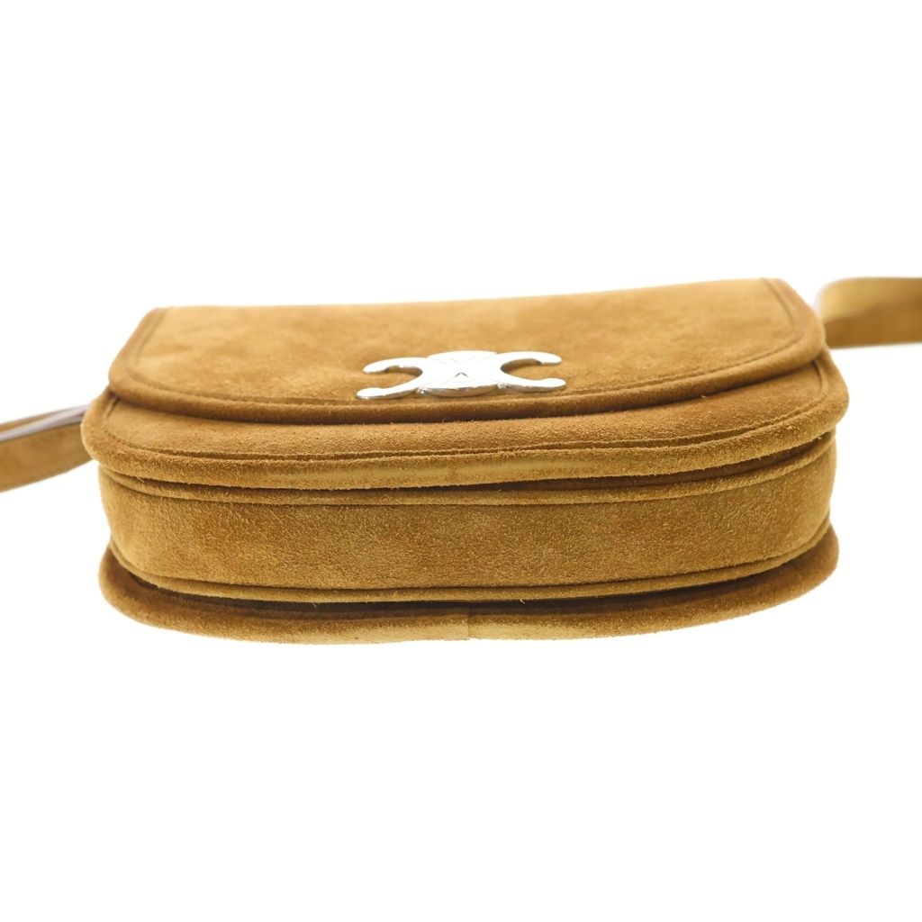 Celine Besace Triomphe Logo Shoulder Bag Beige — view 4