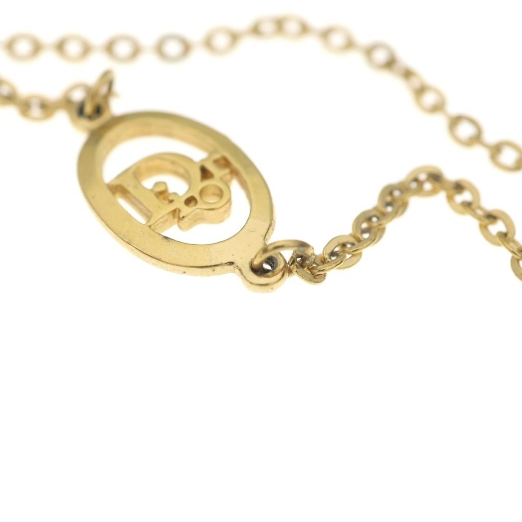 Dior CD Logo Oval Chain Bracelet Gold — view 6
