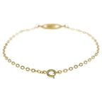 Dior CD Logo Oval Chain Bracelet Gold — view 4