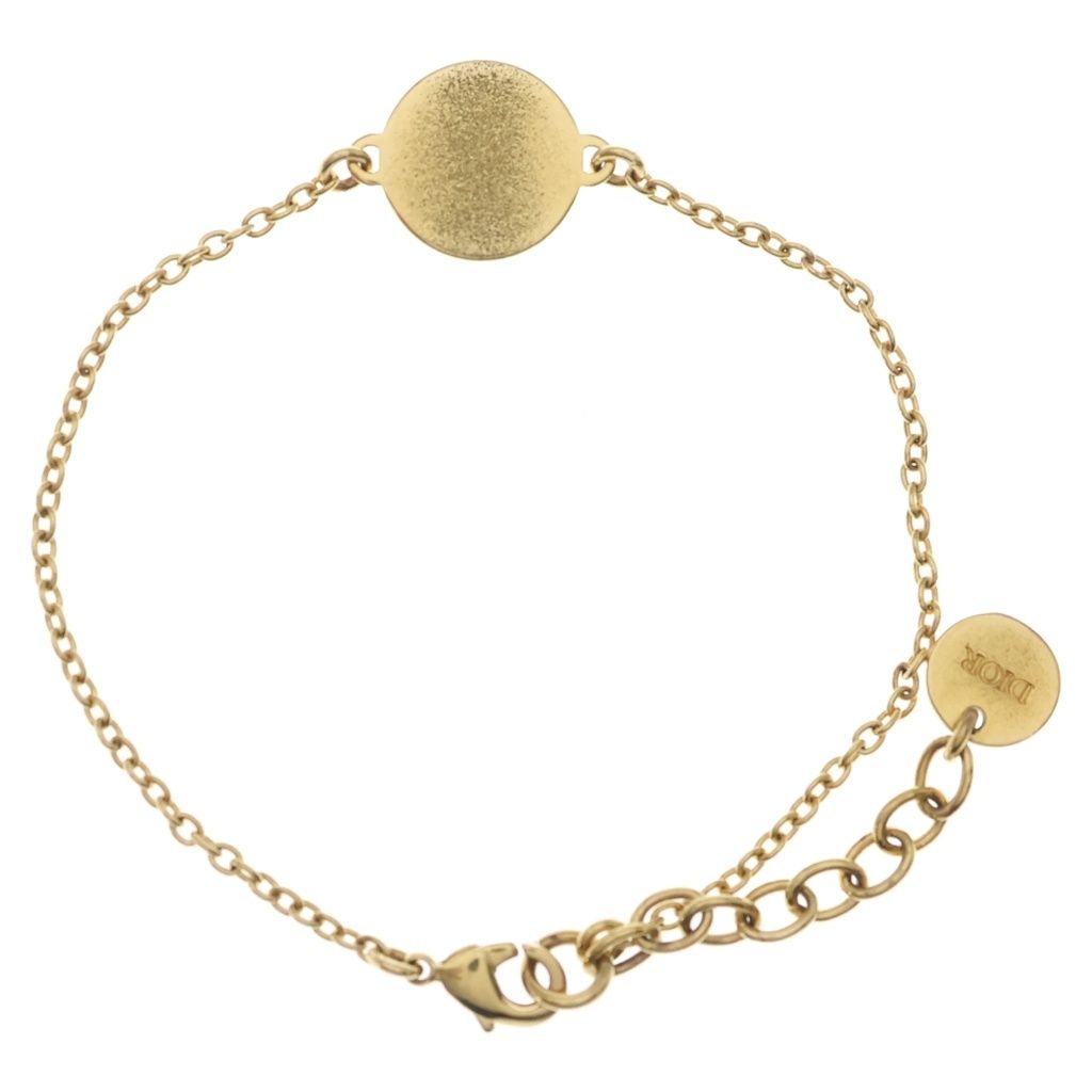 Dior CD Logo Round Chain Bracelet Gold — view 2