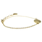 Dior CD Logo Round Chain Bracelet Gold — view 3