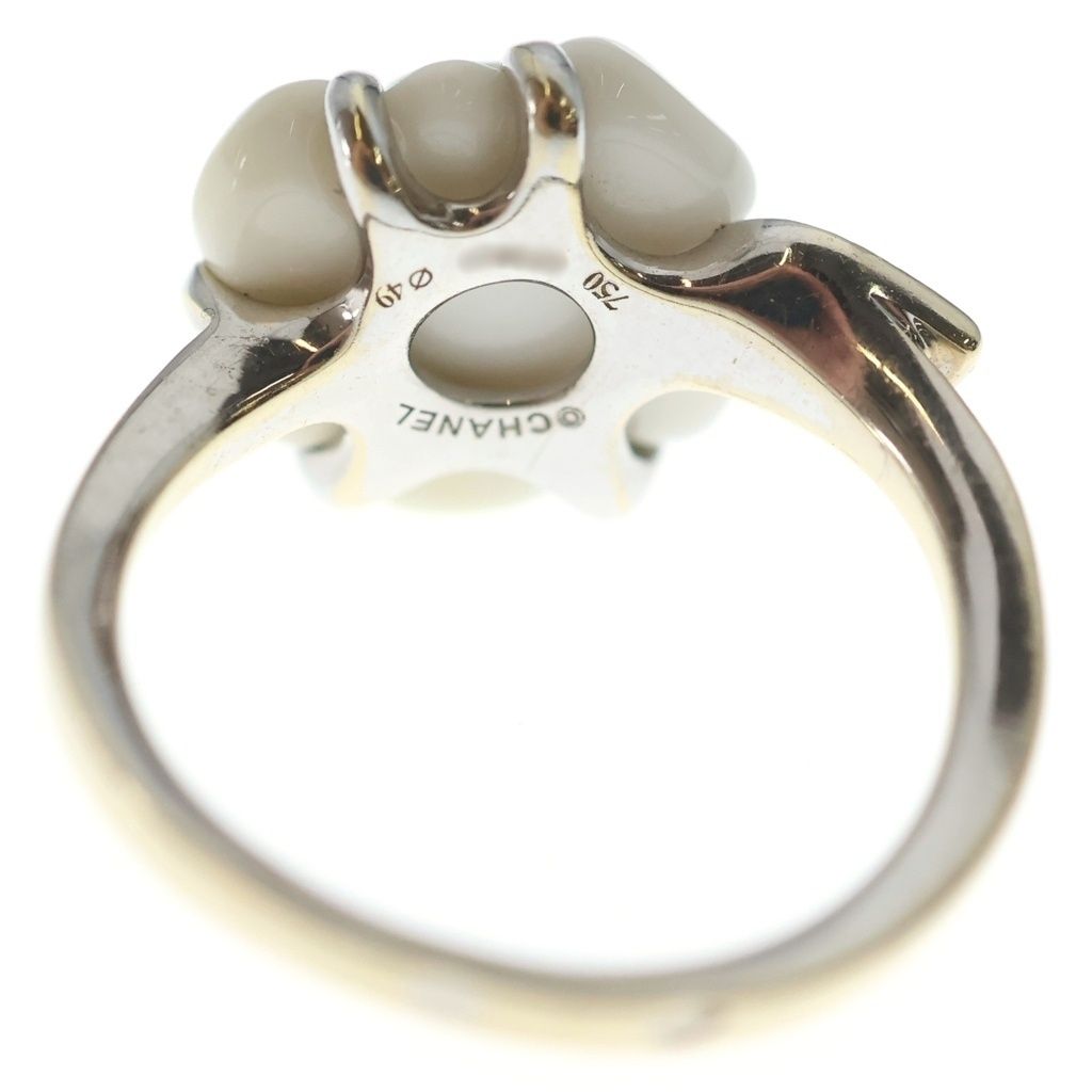 Chanel 18k Camellia Ring White Gold — view 5