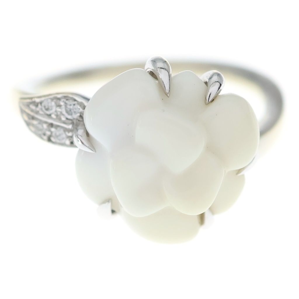 Chanel 18k Camellia Ring White Gold — view 4
