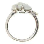Chanel 18k Camellia Ring White Gold — view 6