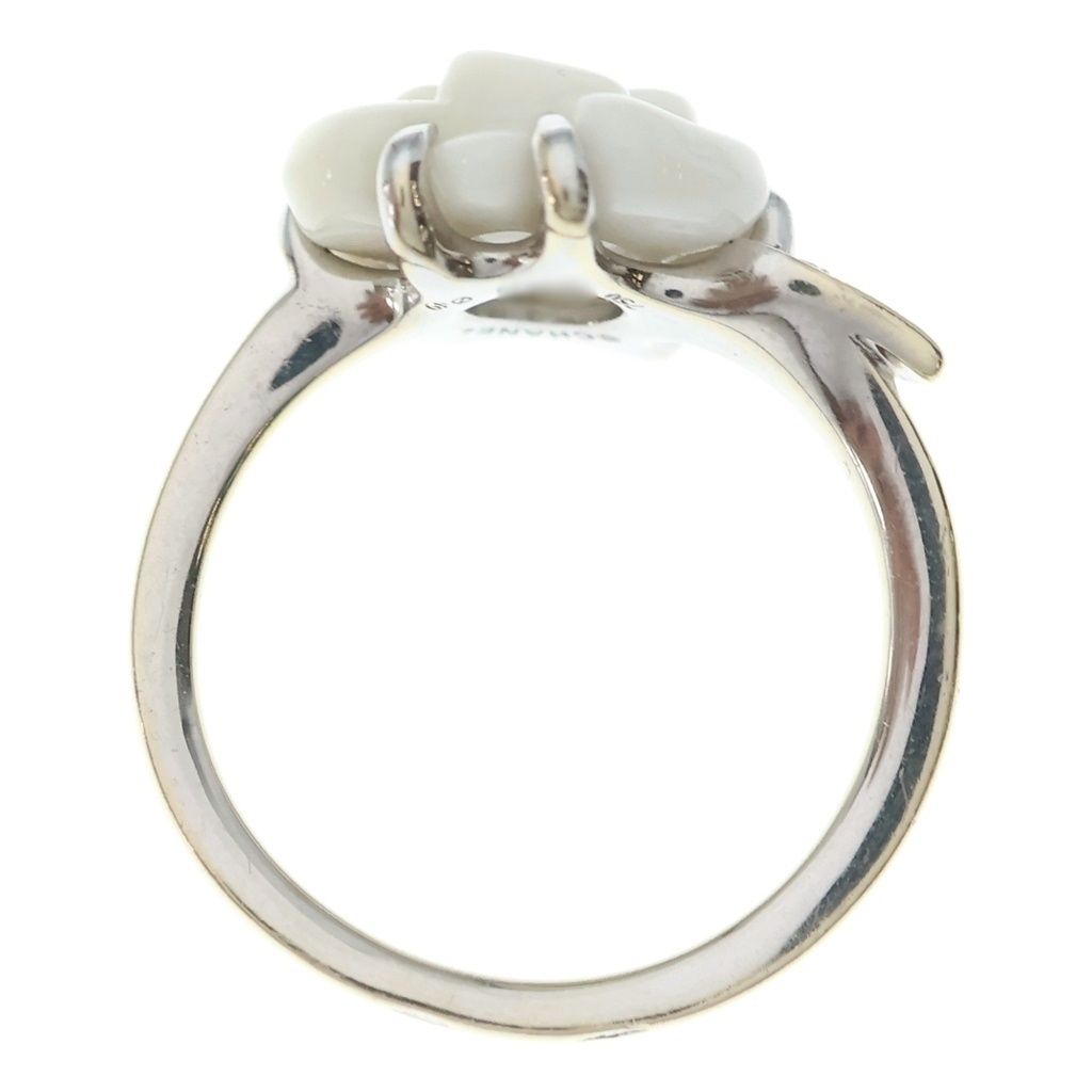 Chanel 18k Camellia Ring White Gold — view 6