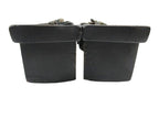 Fendi Sandals Middle Heels Denim Flower 35.5 Black — view 5