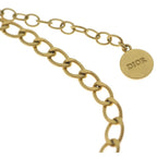 Dior Petit CD Logo Chain Necklace Choker Gold — view 5