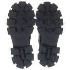 Prada Monolith Leather Loafers Platform Shoes Black — view 5
